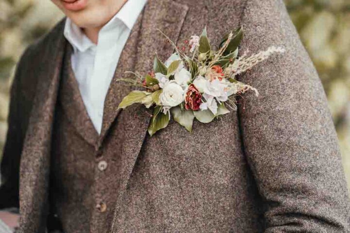 Groom Buttonhole Flowers Stanlake Park Wedding Suzy Elizabeth Photography