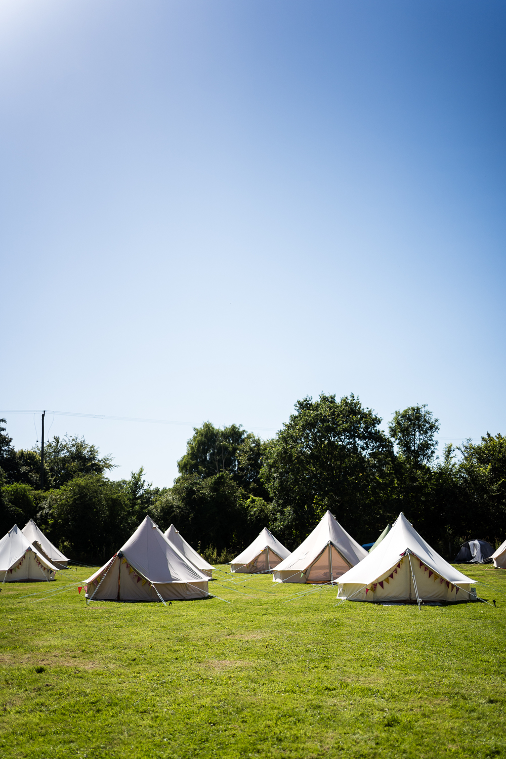 Bell Tents Suffolk Field Wedding Him and Her Wedding Photography