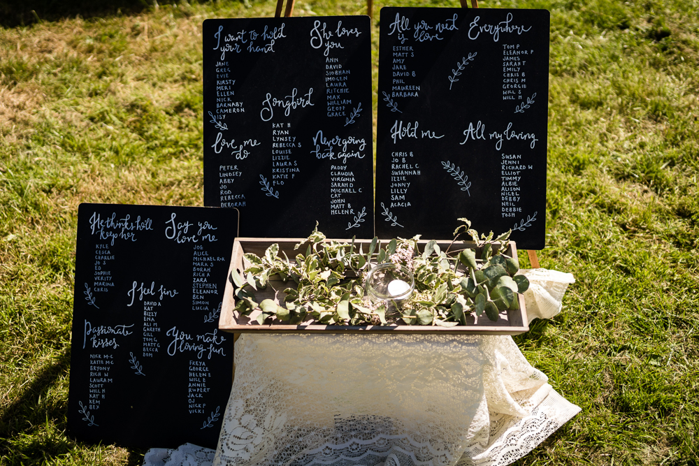 Table Plan Seating Chart Suffolk Field Wedding Him and Her Wedding Photography