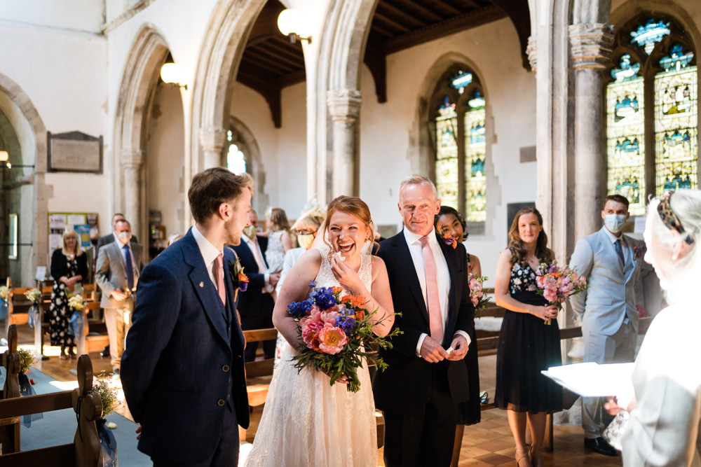 Swaffham Prior Village Hall Wedding Him and Her Wedding Photography