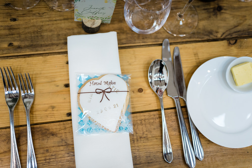 Cookie Heart Favour Swaffham Prior Village Hall Wedding Him and Her Wedding Photography