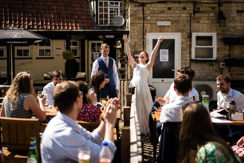 Swaffham Prior Village Hall Wedding Him and Her Wedding Photography