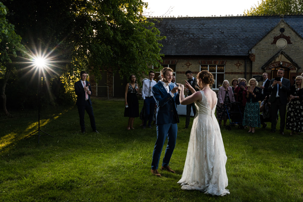Swaffham Prior Village Hall Wedding Him and Her Wedding Photography
