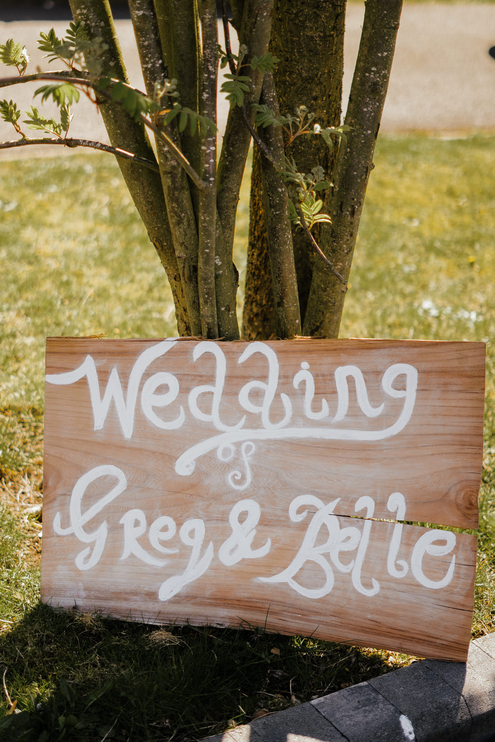 Rustic Wooden Sign Afternoon Tea Wedding Beans On Toast For Two