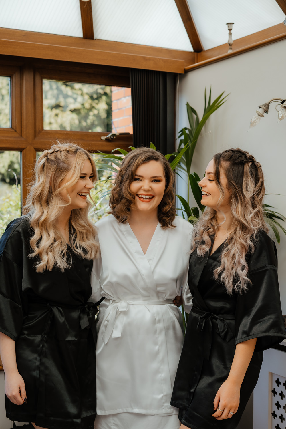 Bride Bridesmaids Dressing Gown Robes Afternoon Tea Wedding Beans On Toast For Two
