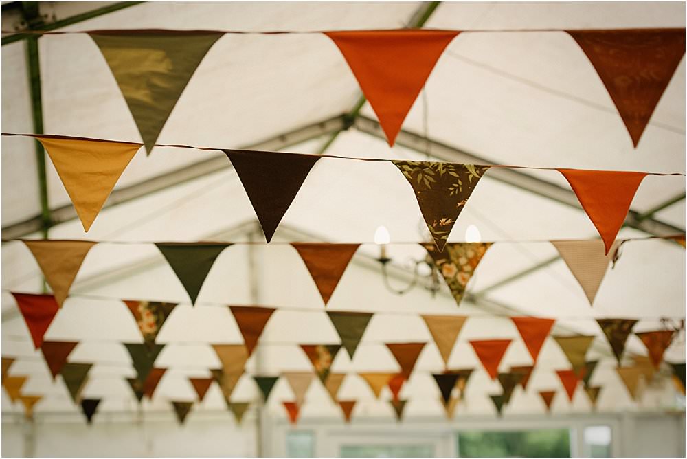 Bunting Decor Athelington Hall Wedding Lily Sawyer Photography