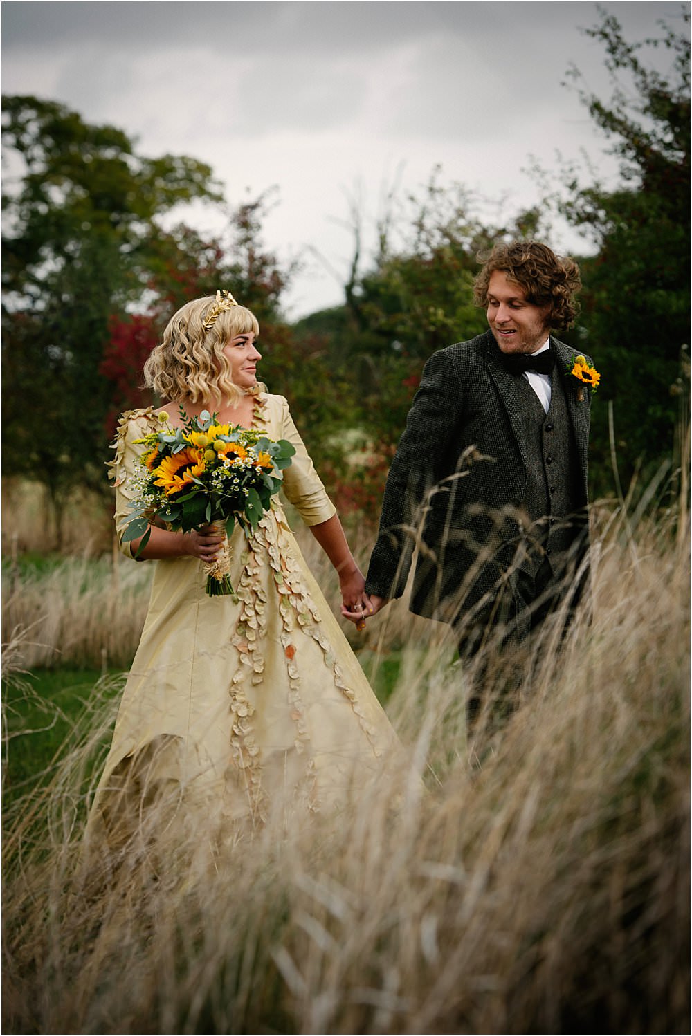 First Look Athelington Hall Wedding Lily Sawyer Photography