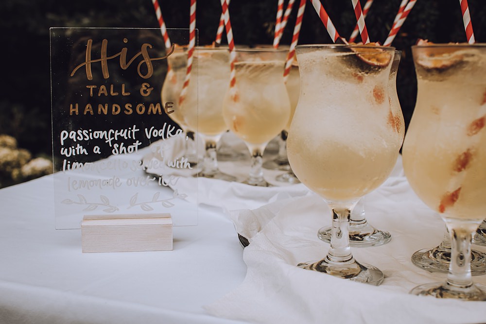 Cocktails Drinks Blue Pigeons Wedding Charlotte Claricoat Photography