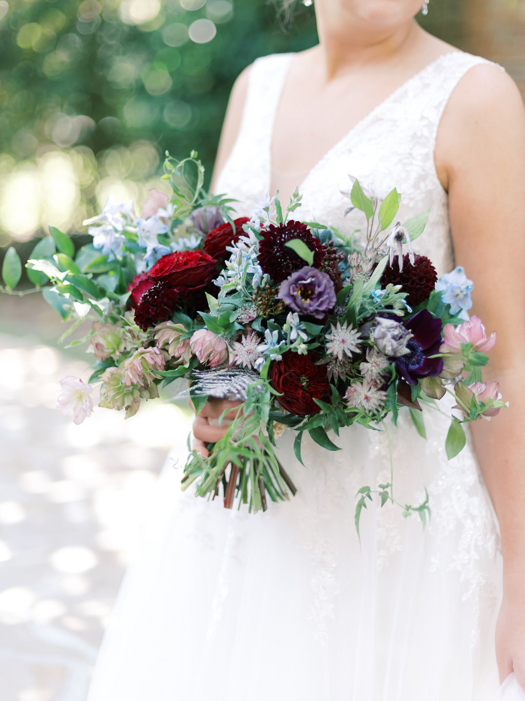 Bride Bridal Bouquet Flowers Purple Plum Greenery Columbia South Carolina Wedding Landon Jacob Productions