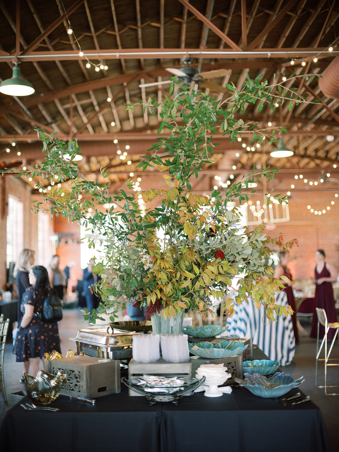 Large Flower Arrangement Greenery Columbia South Carolina Wedding Landon Jacob Productions