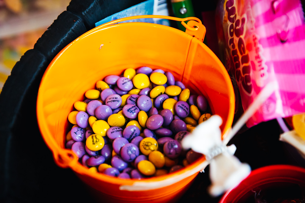 Personalised M&Ms Favours Sweets Hidden River Barn Wedding Kirsty Rockett Photography
