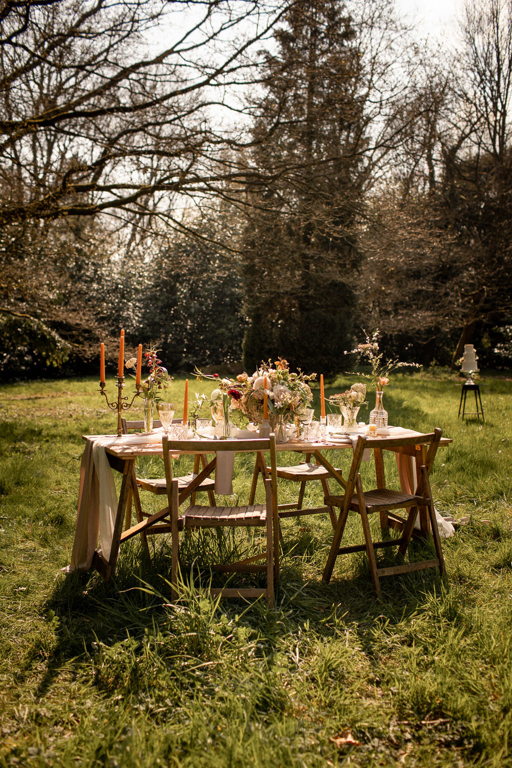 Table Decor Tablescape Flowers Candles Neutrals Natural Outdoor Wedding Lottie Topping