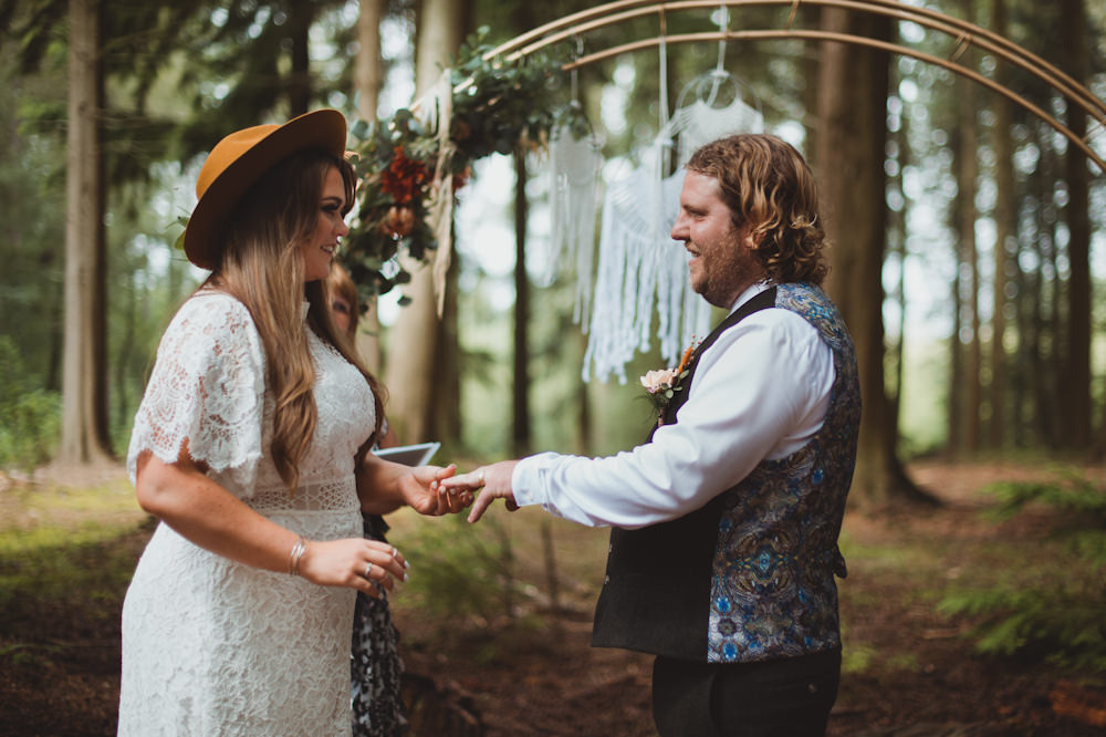 Hoop Backdrop Dreamcatcher Ceremony New Forest Wedding Sasha Weddings