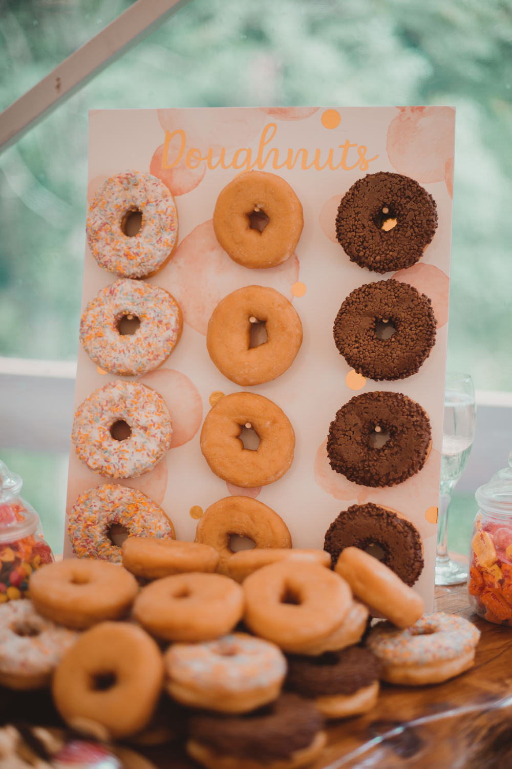 Donut Wall New Forest Wedding Sasha Weddings