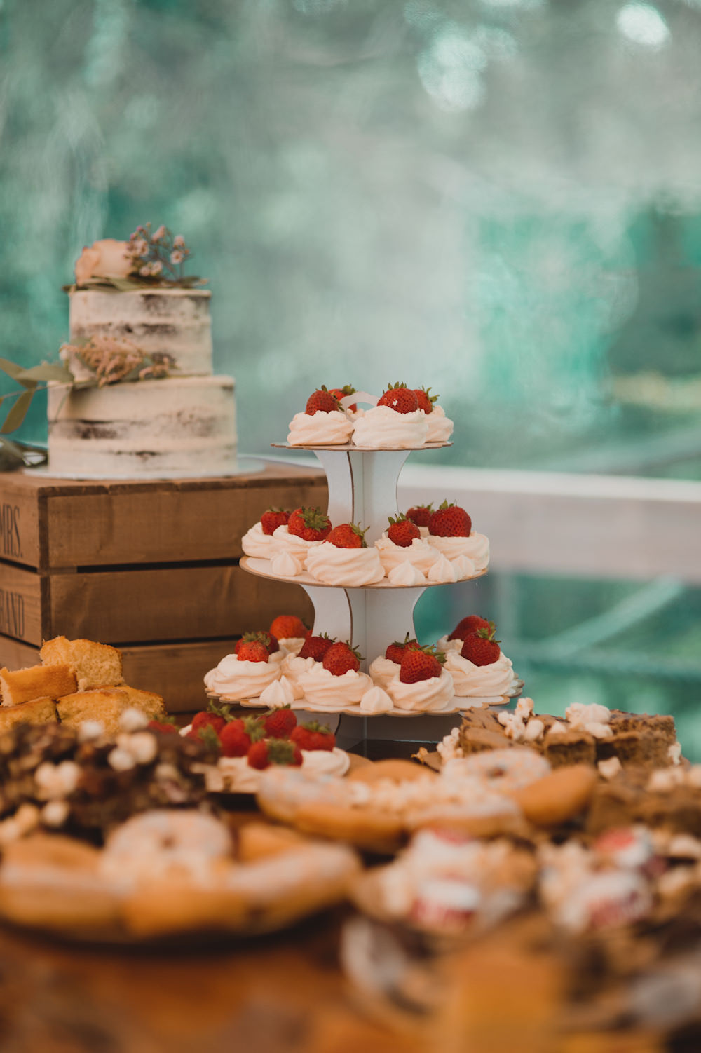 Cake Dessert Table New Forest Wedding Sasha Weddings