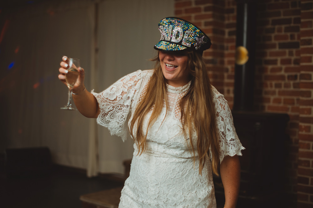 Bride Hat New Forest Wedding Sasha Weddings