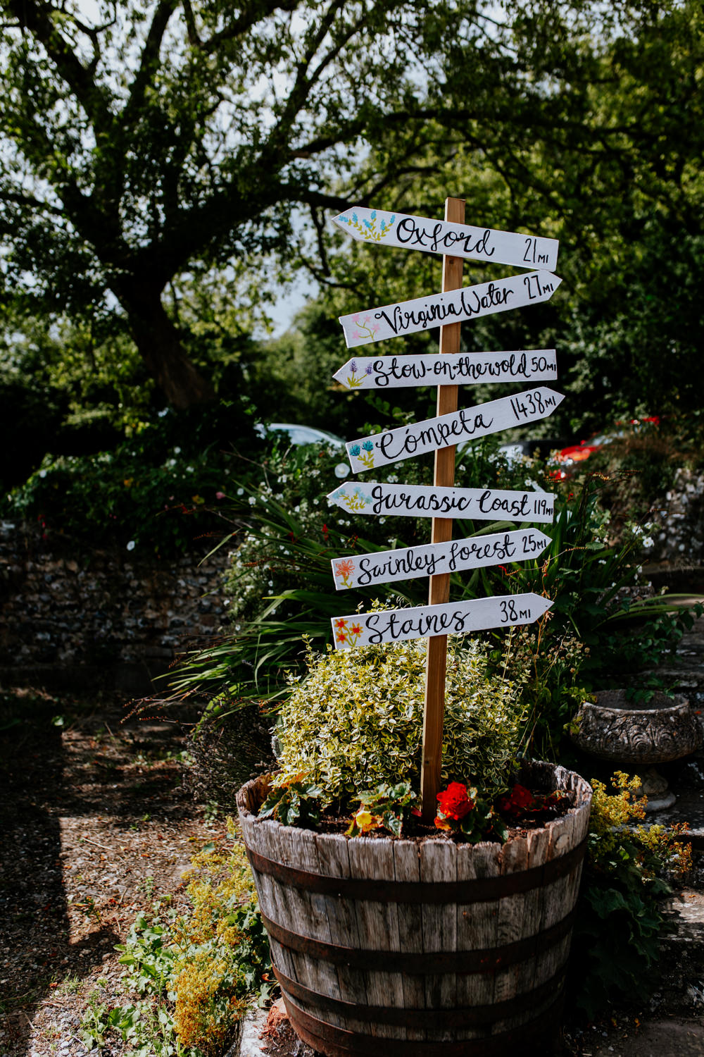 Sign Signs Signage Post Oxfordshire Pub Wedding PhotoBart