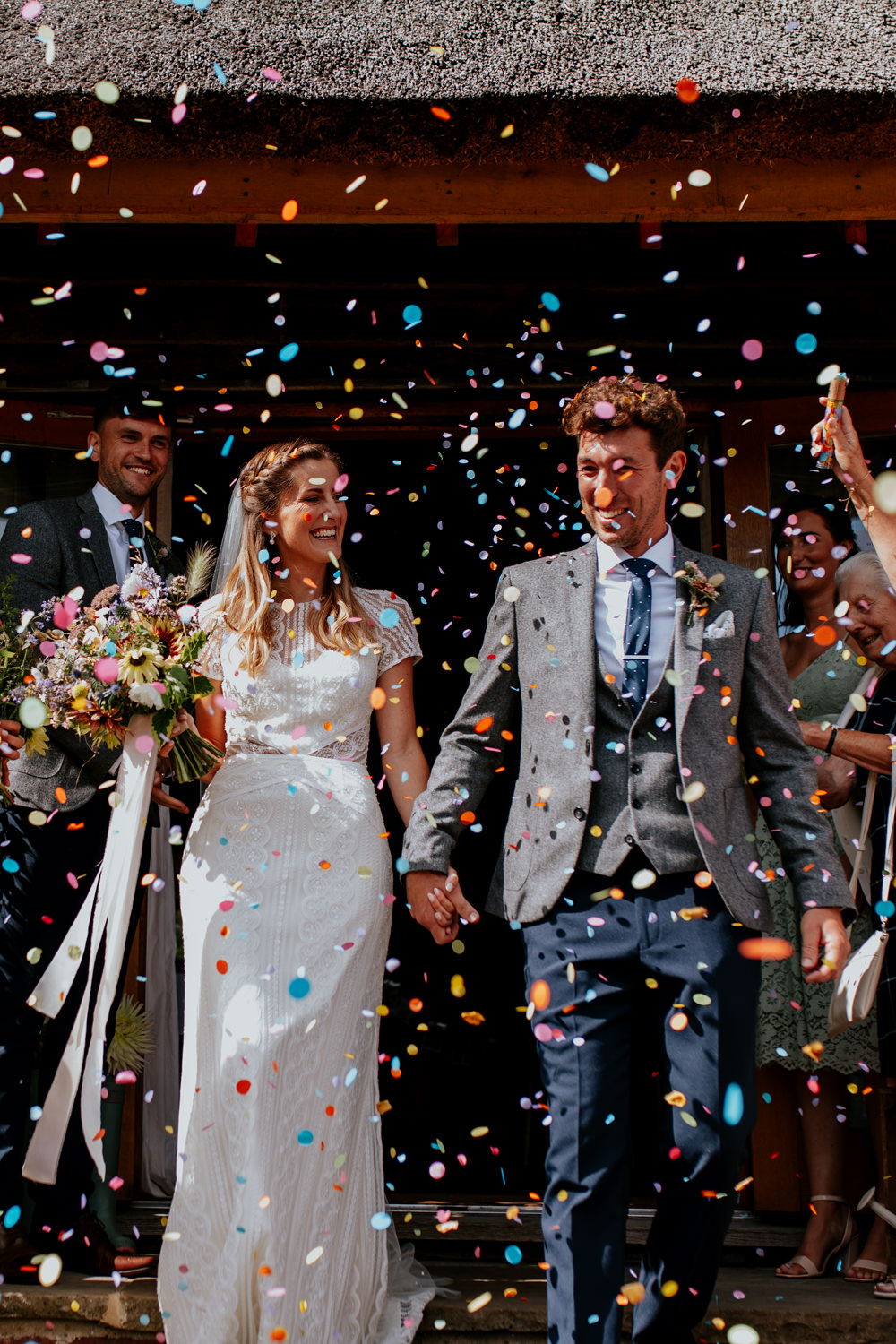 Oxfordshire Pub Wedding PhotoBart Confetti Throw