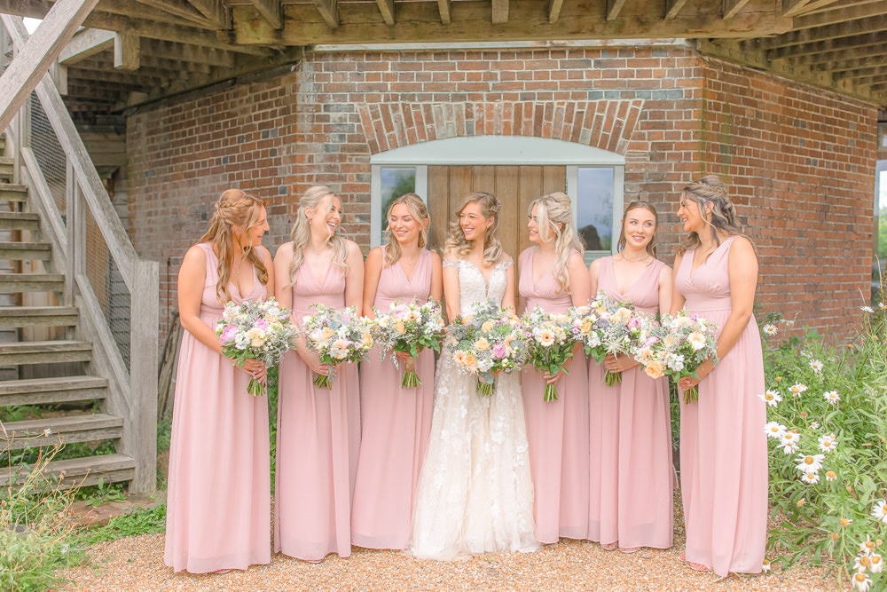 Pink Bridesmaids Dress Dresses Paper Mill Wedding Jasmine Skye Photography