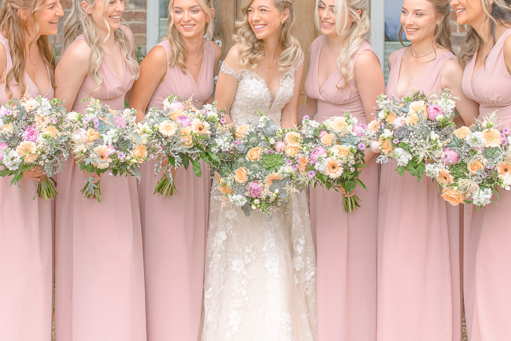 Pink Bridesmaids Dress Dresses Paper Mill Wedding Jasmine Skye Photography