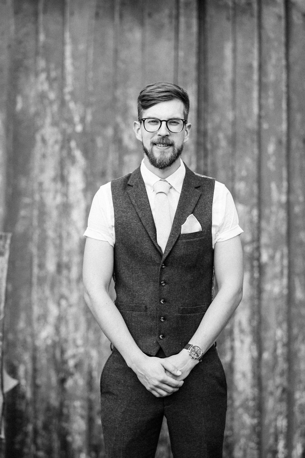 Groom Suit Waistcoat Groomsmen Braces Pink Tie Paper Mill Wedding Jasmine Skye Photography