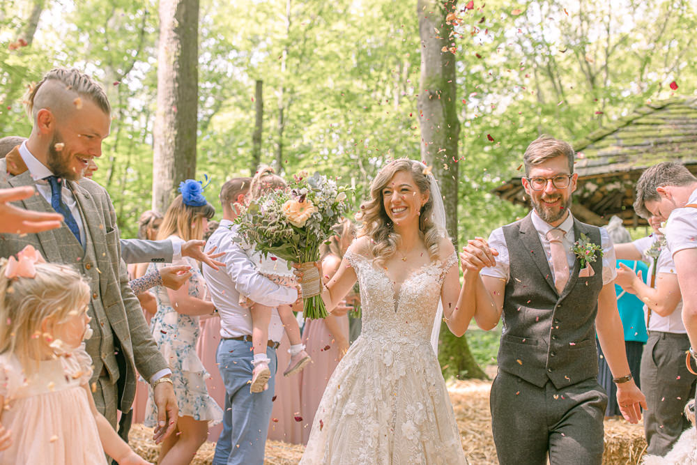 Confetti Throw Paper Mill Wedding Jasmine Skye Photography