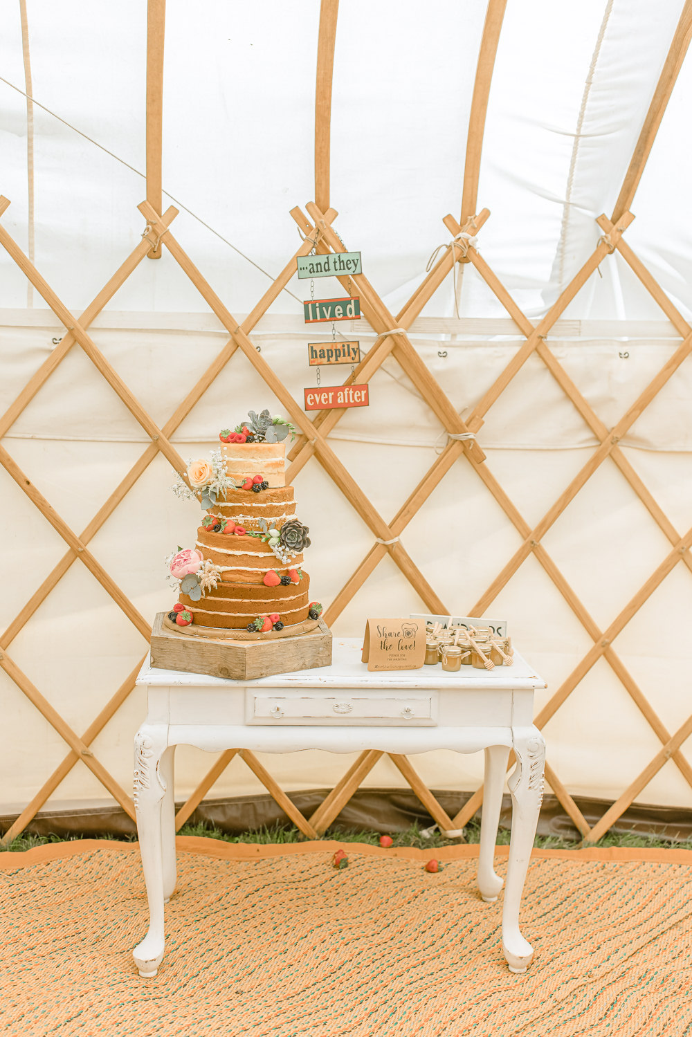 Naked Cake Flowers Paper Mill Wedding Jasmine Skye Photography