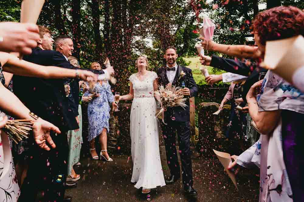 Ponden Mill Wedding Heather Butterworth Photography Confetti Throw