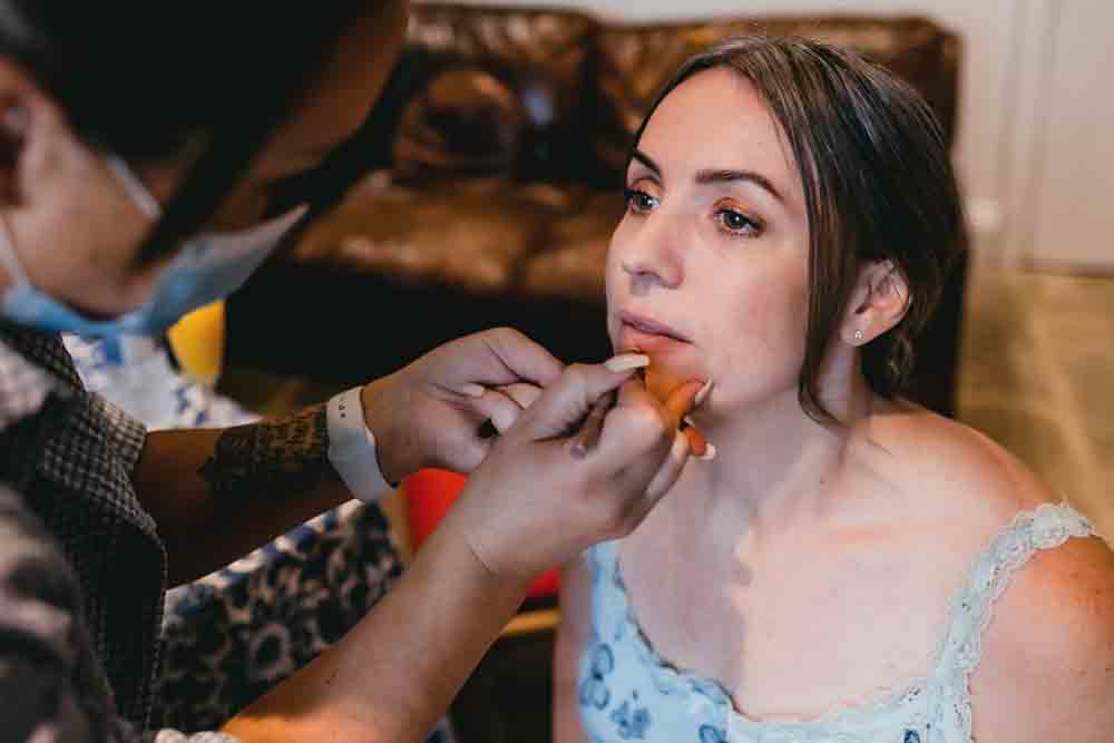Bride Bridal MakeUp Ponden Mill Wedding Heather Butterworth Photography