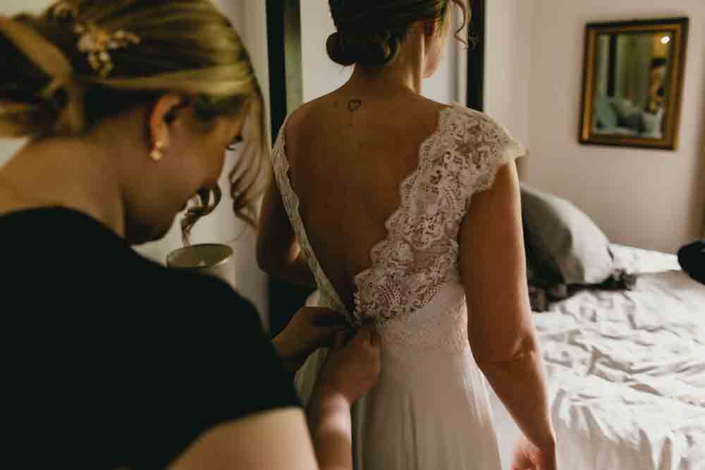 Dress Gown Bride Bridal Lace Cap Sleeves Belt Ponden Mill Wedding Heather Butterworth Photography