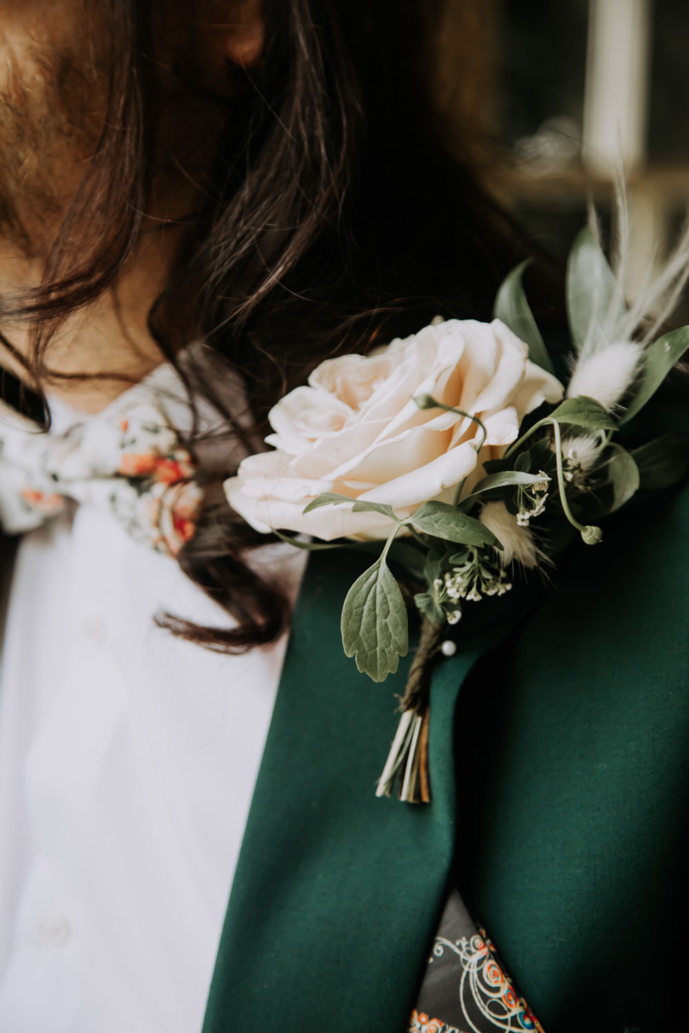 Groom Rose Buttonhole Flower Boutonniere Tea Party Wedding Charly Mae Photography