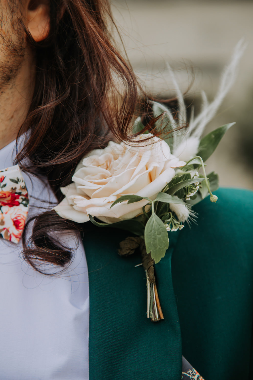 Groom Rose Buttonhole Flower Boutonniere Tea Party Wedding Charly Mae Photography