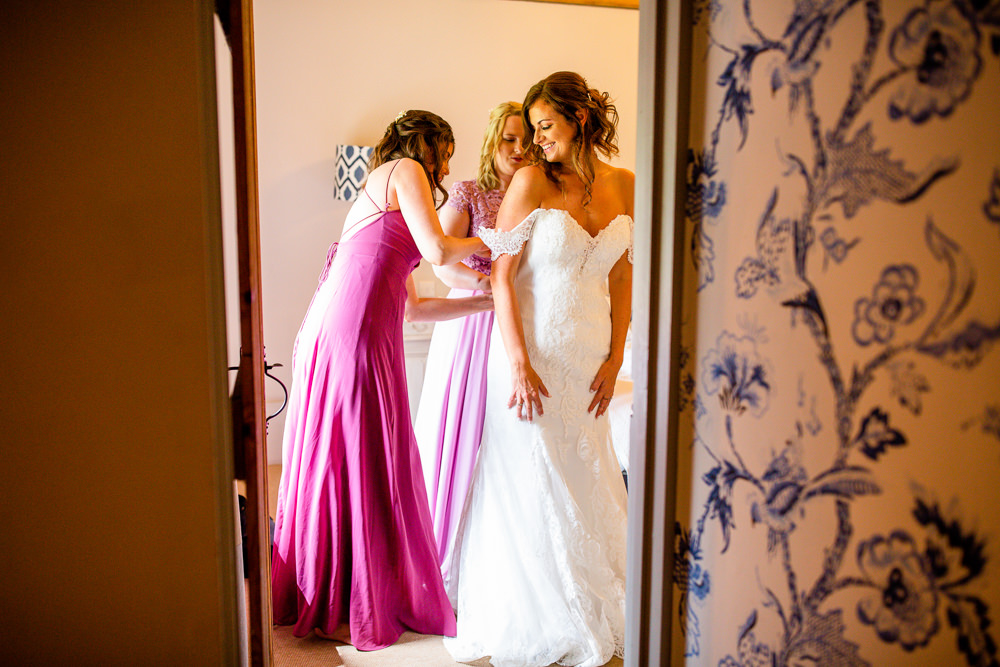 Dress Gown Bride Bridal Lace Bardot Off Shoulder Travel Theme Wedding Livvy Hukins Photography