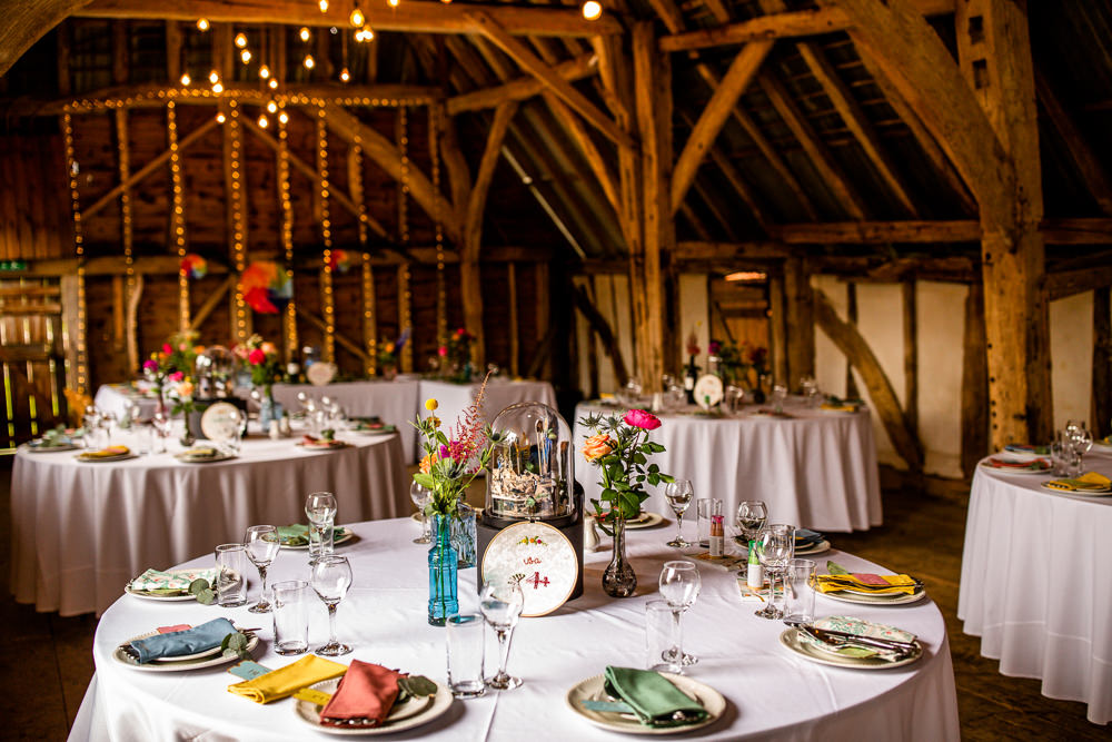 Barn Decor Festoon Lights Travel Theme Wedding Livvy Hukins Photography