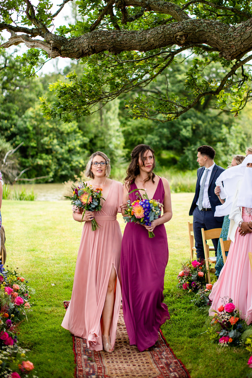 Pink Purple Bridesmaids Dress Dresses Travel Theme Wedding Livvy Hukins Photography