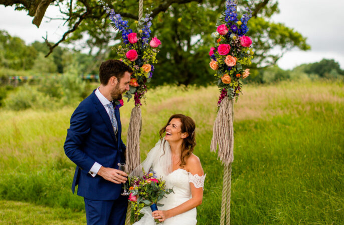 Swing Flowers Travel Theme Wedding Livvy Hukins Photography