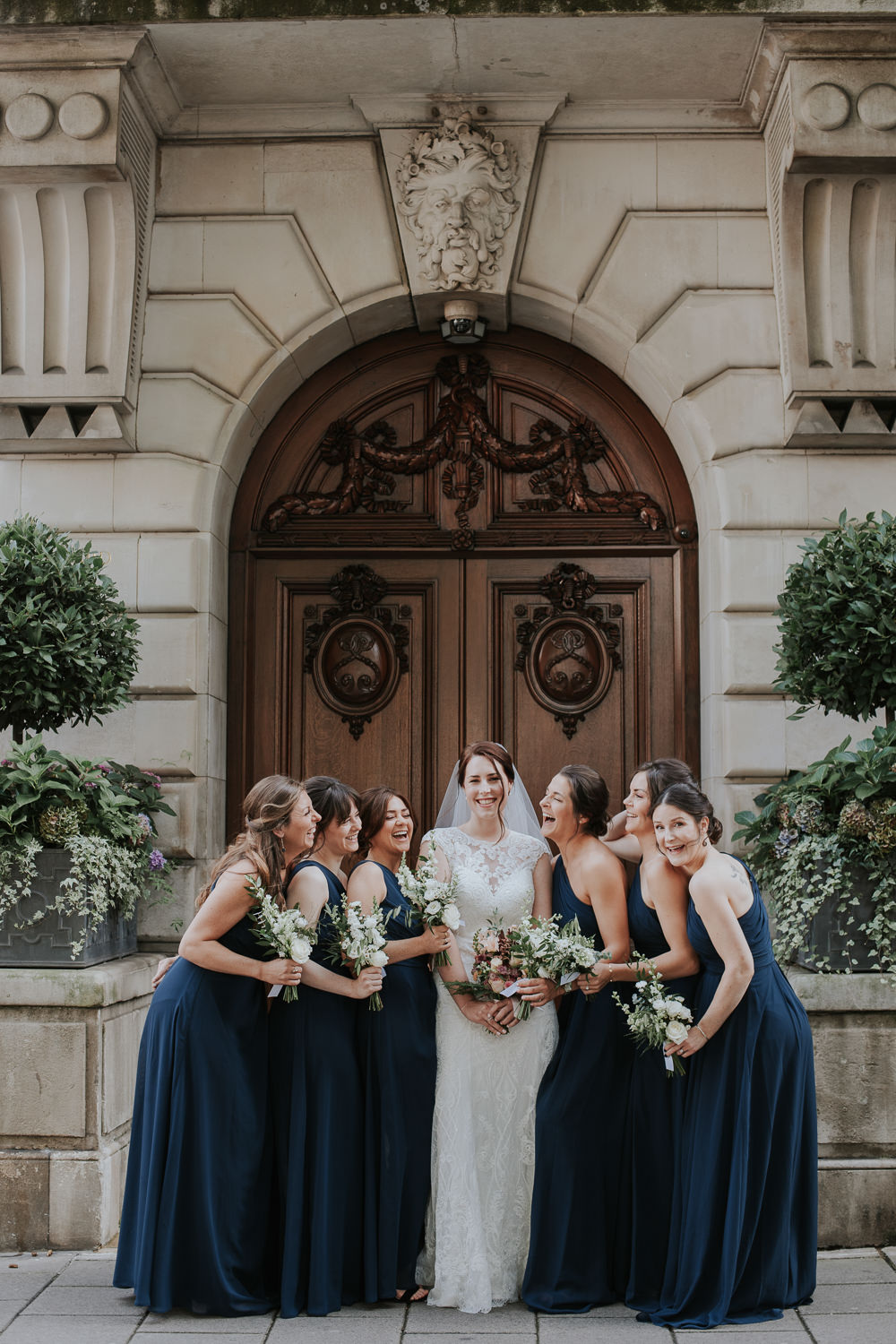 Navy Bridesmaids Dress Dresses Blue Long 10-11 Carlton House Terrace Wedding Grace Pham Photography