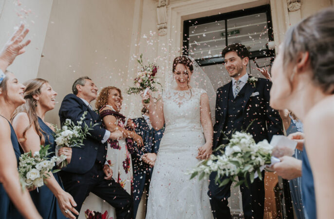 Confetti Throw 10-11 Carlton House Terrace Wedding Grace Pham Photography