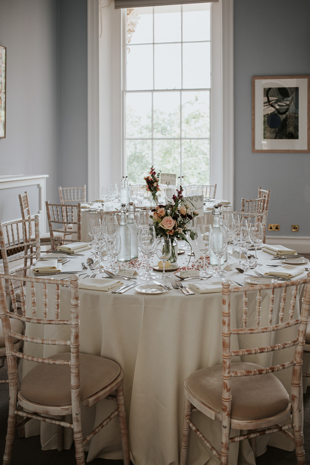 Round Tables Decor 10-11 Carlton House Terrace Wedding Grace Pham Photography
