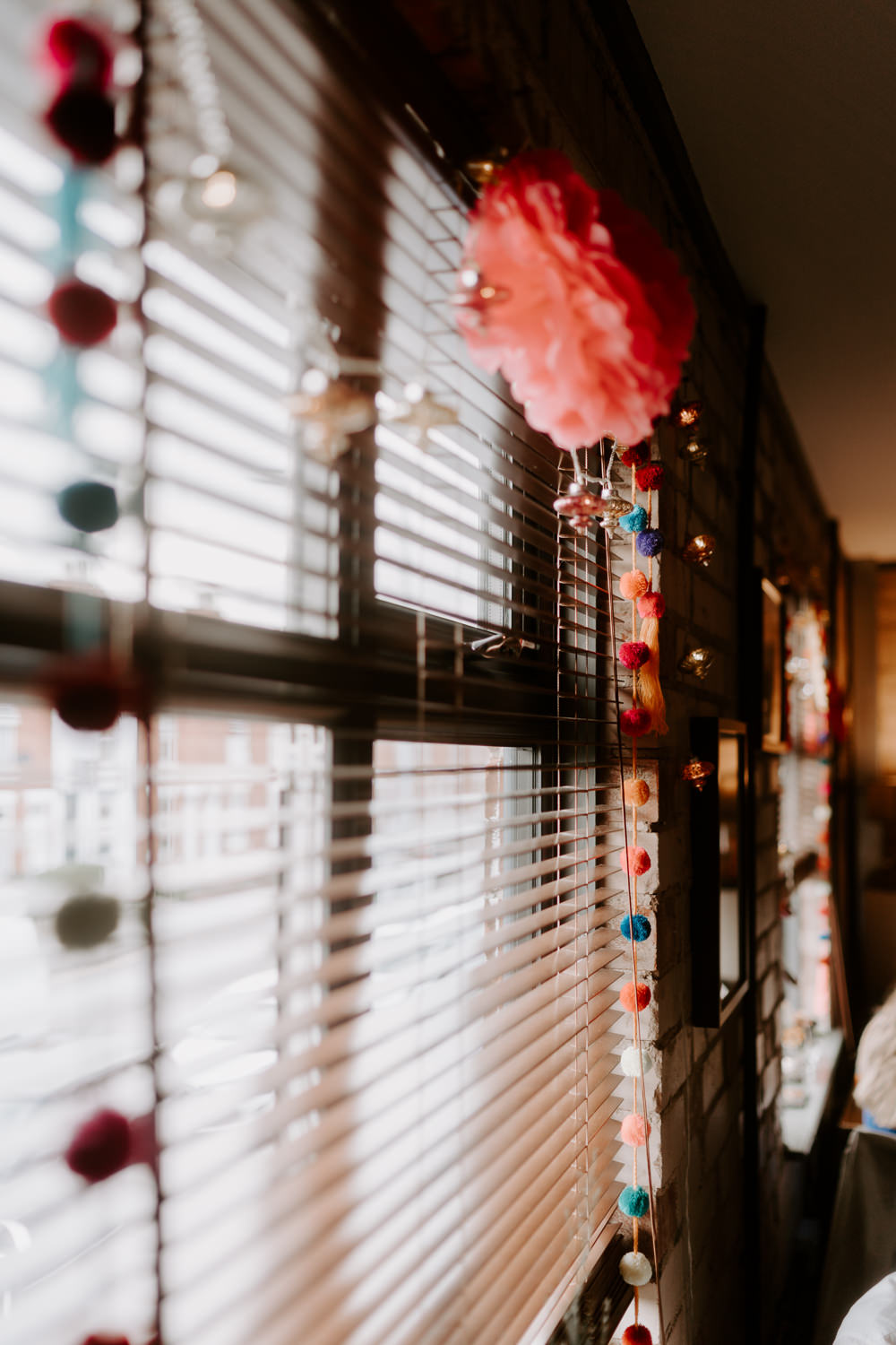Pom Poms Decor Arnot Hill House Wedding Gina Fernandes Photography