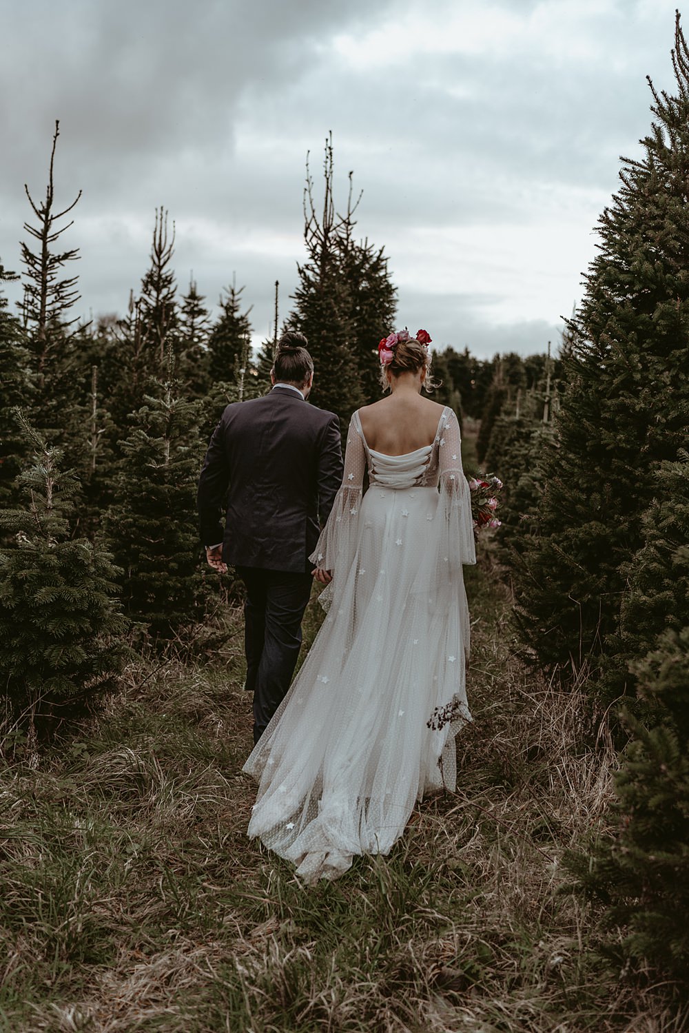 Christmas Tree Farm Wedding Adrianna Piorun Photography