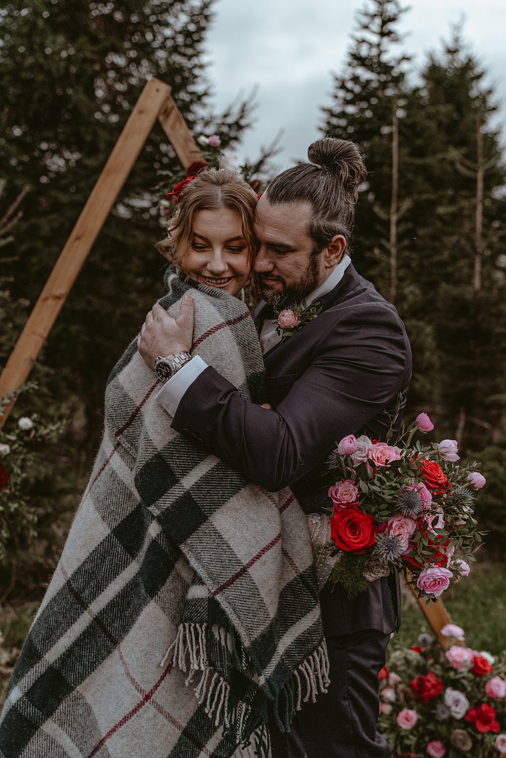 Christmas Tree Farm Wedding Adrianna Piorun Photography