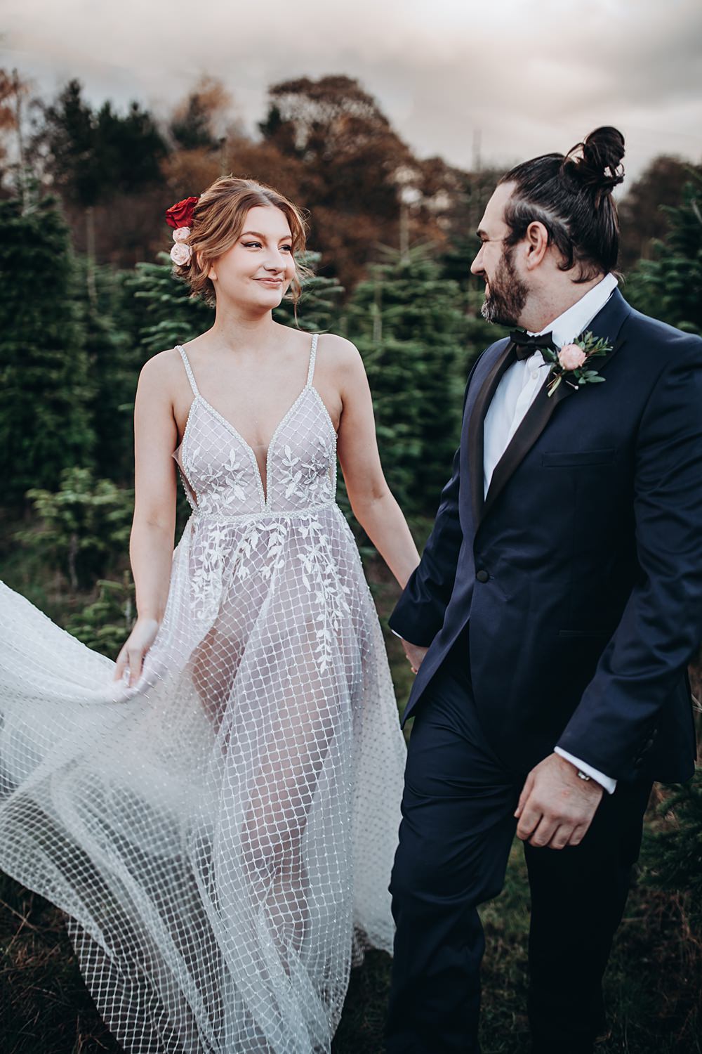 Christmas Tree Farm Wedding Barbara Markiewicz Photography