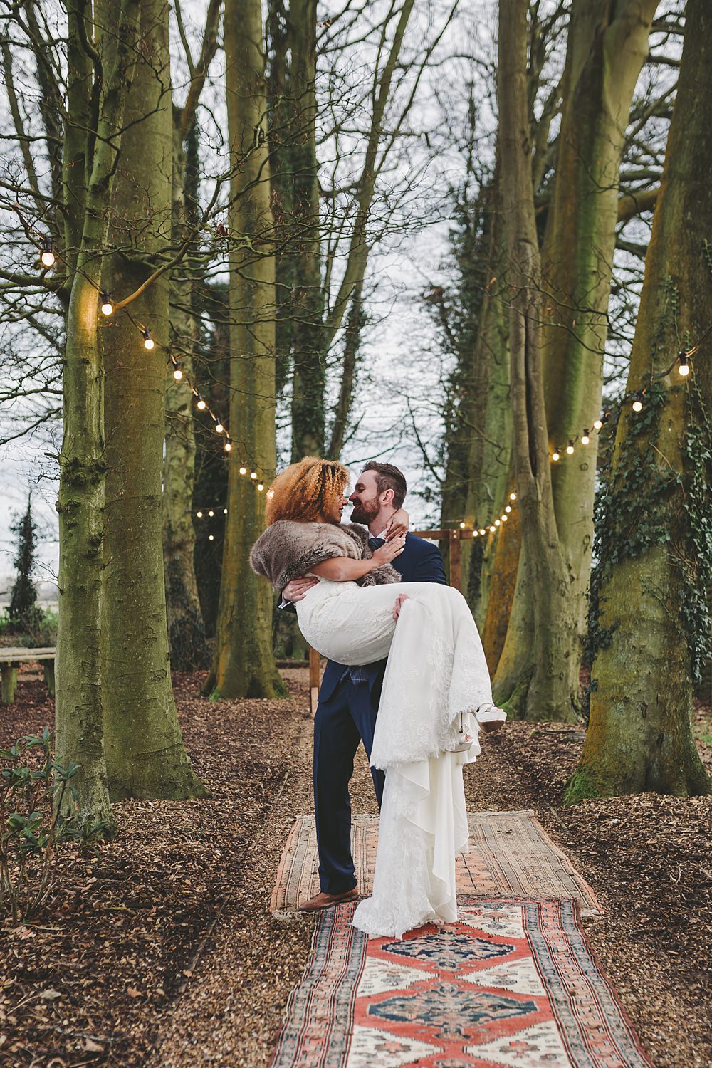 Woodland Festoon Lights Christmas Wedding Ideas Mini and Me Photography