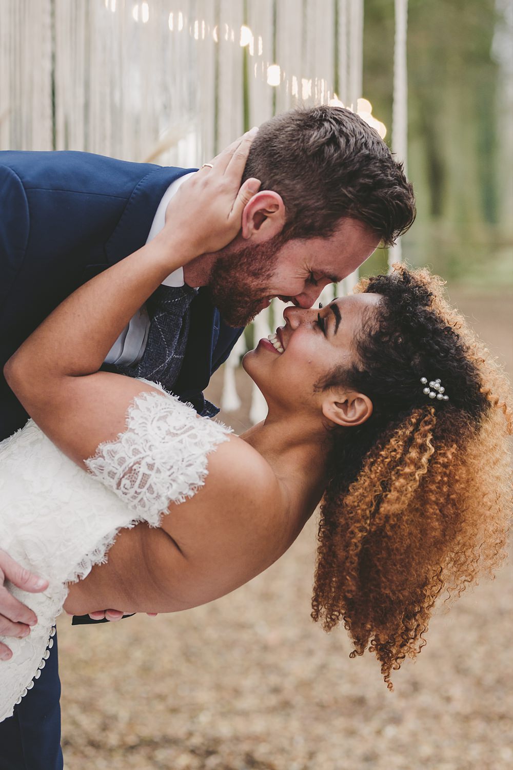 Bride Bridal Hair Clip Down Christmas Wedding Ideas Mini and Me Photography