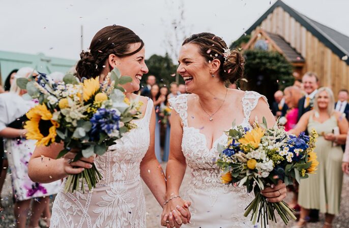 Coton House Farm Wedding Stephanie Butt Photography Confetti Throw