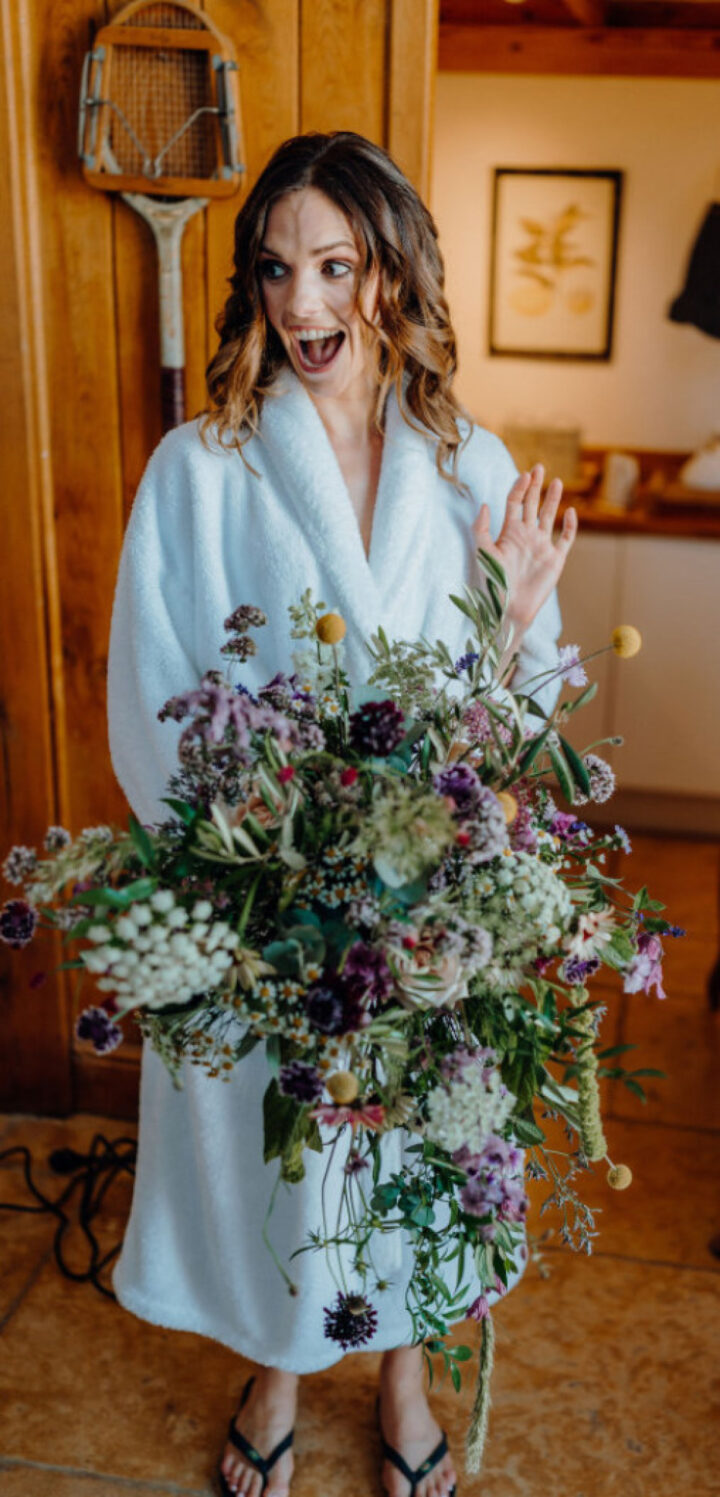 Bouquet Flowers Bride Bridal Large Oversized Wild French Wedding Theme Damian Wills