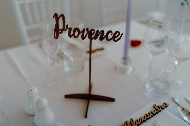 Table Name Wooden Laser Cut French Wedding Theme Damian Wills