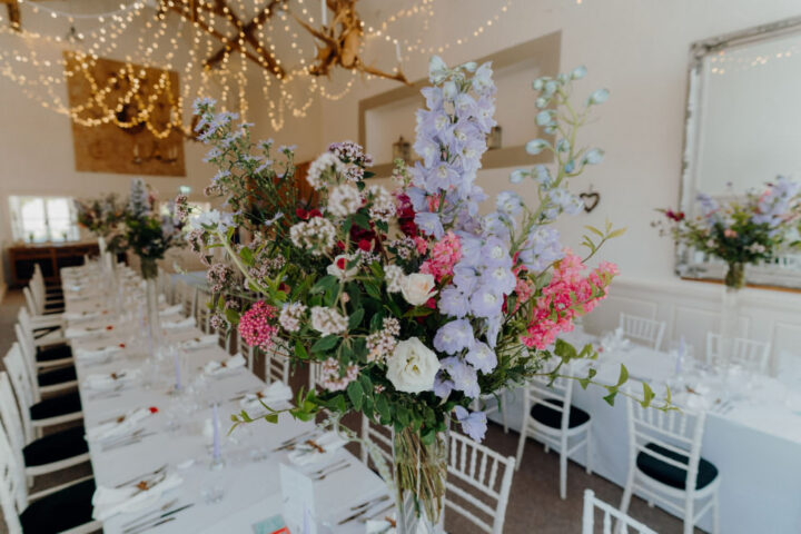 Flowers Decor Pretty Tall Centrepieces French Wedding Theme Damian Wills