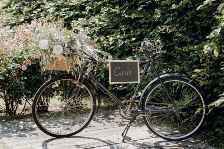 Bicycle Flowers Decor Bike French Wedding Theme Damian Wills